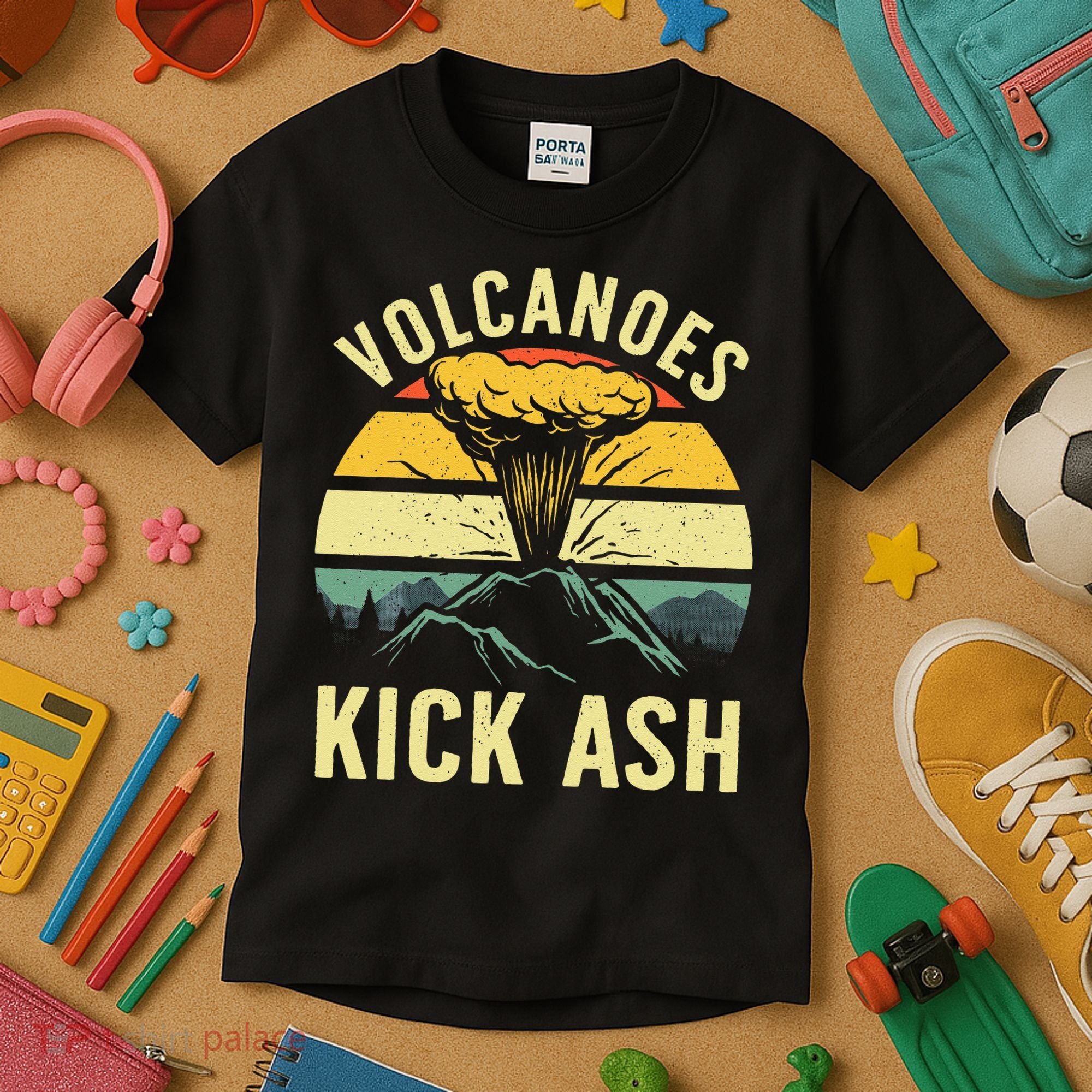 Cool Volcano For Men Women Kids Volcanic Ash Volcano Lover Kids T-Shirt