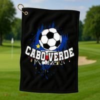 Cabo Verdean Football Cabo Verde Futbol Golf Towel thumb 1
