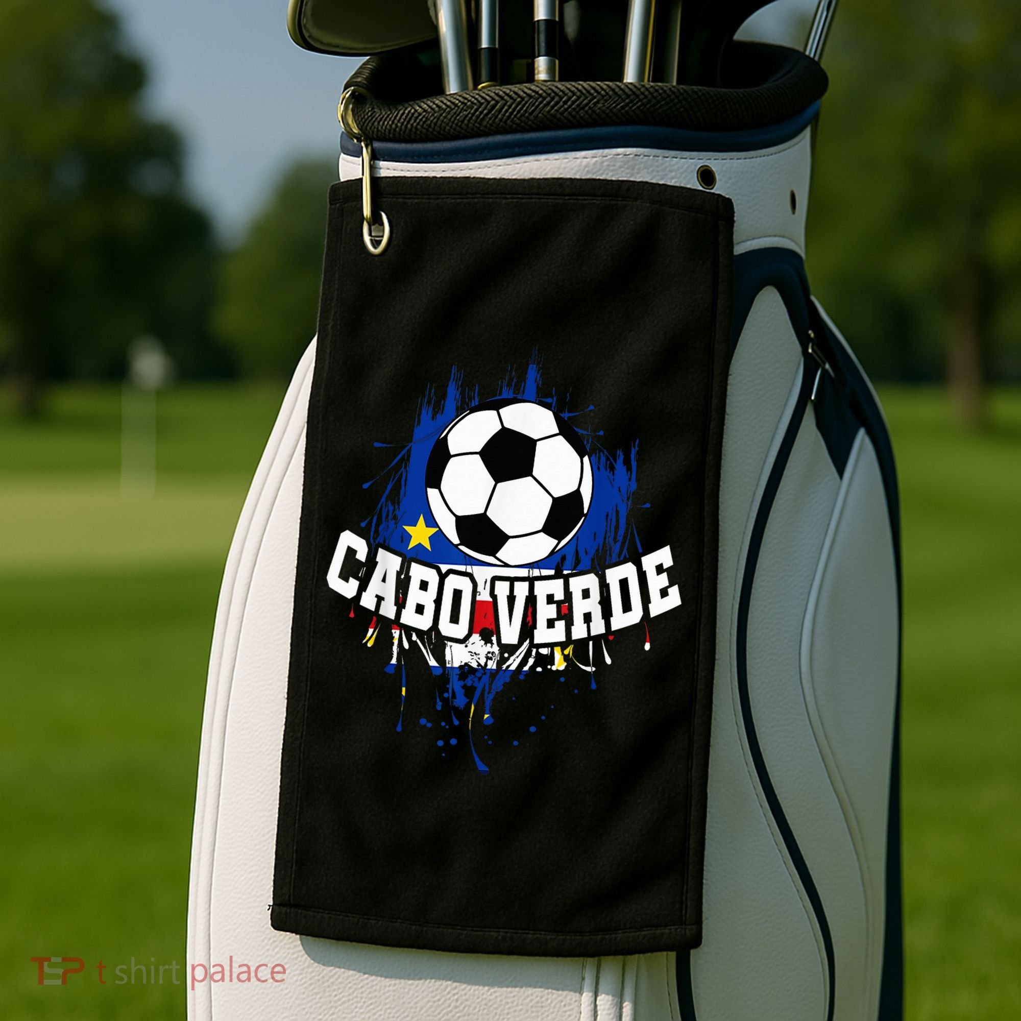 Cabo Verdean Football Cabo Verde Futbol Golf Towel