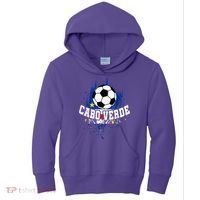 Cabo Verdean Football Cabo Verde Futbol Kids Hoodie thumb 0