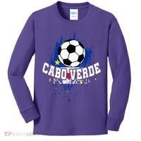 Cabo Verdean Football Cabo Verde Futbol Kids Long Sleeve Shirt thumb 0