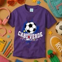 Cabo Verdean Football Cabo Verde Futbol Kids T-Shirt thumb 3