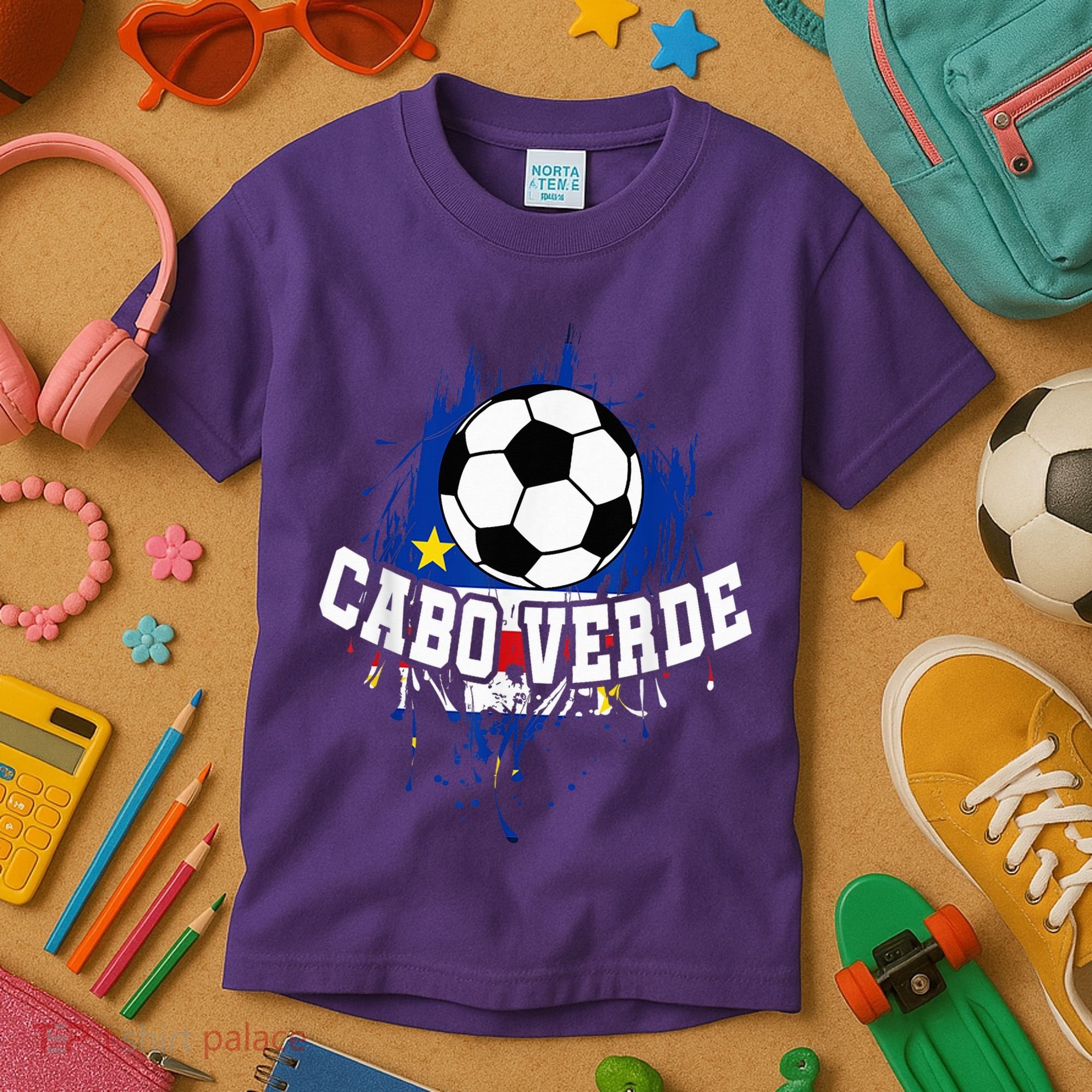 Cabo Verdean Football Cabo Verde Futbol Kids T-Shirt
