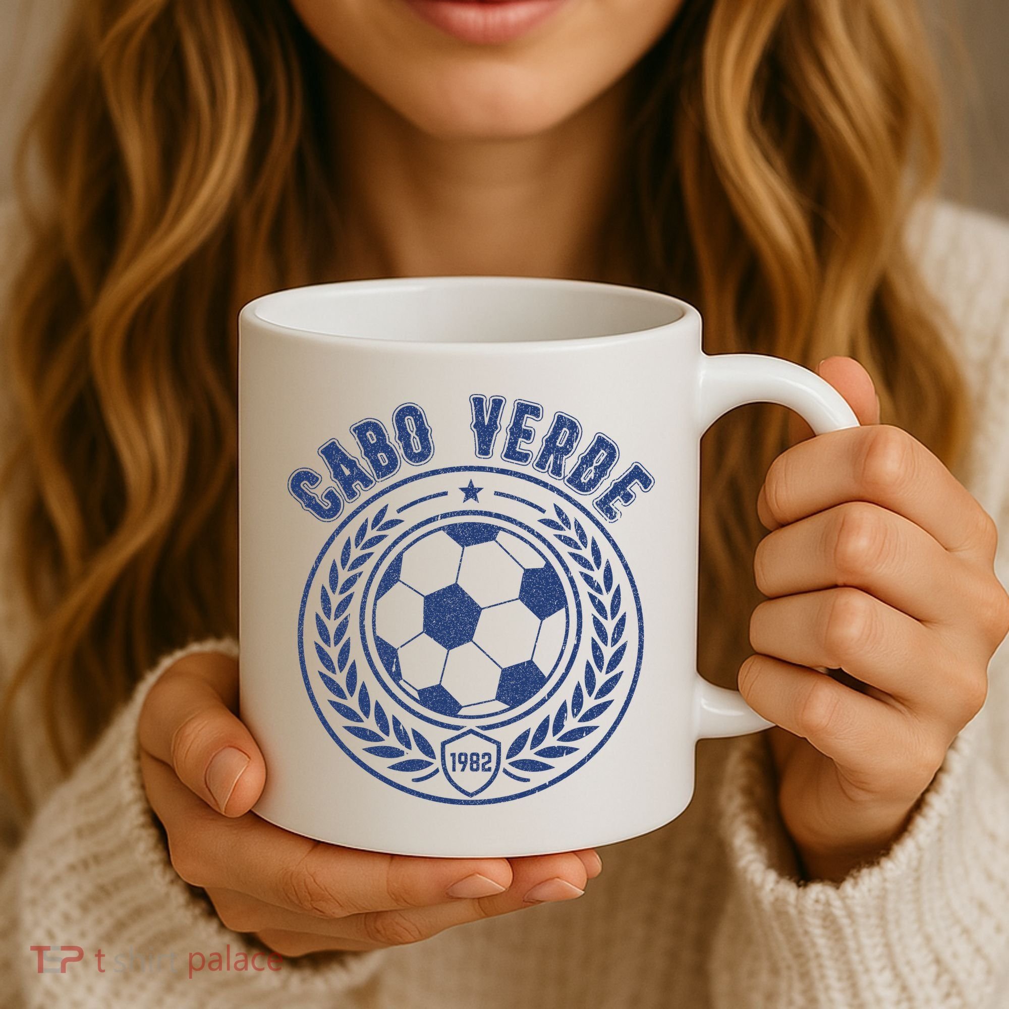 Cabo Verde Futbol Soccer Country Team Fan Coffee Mug