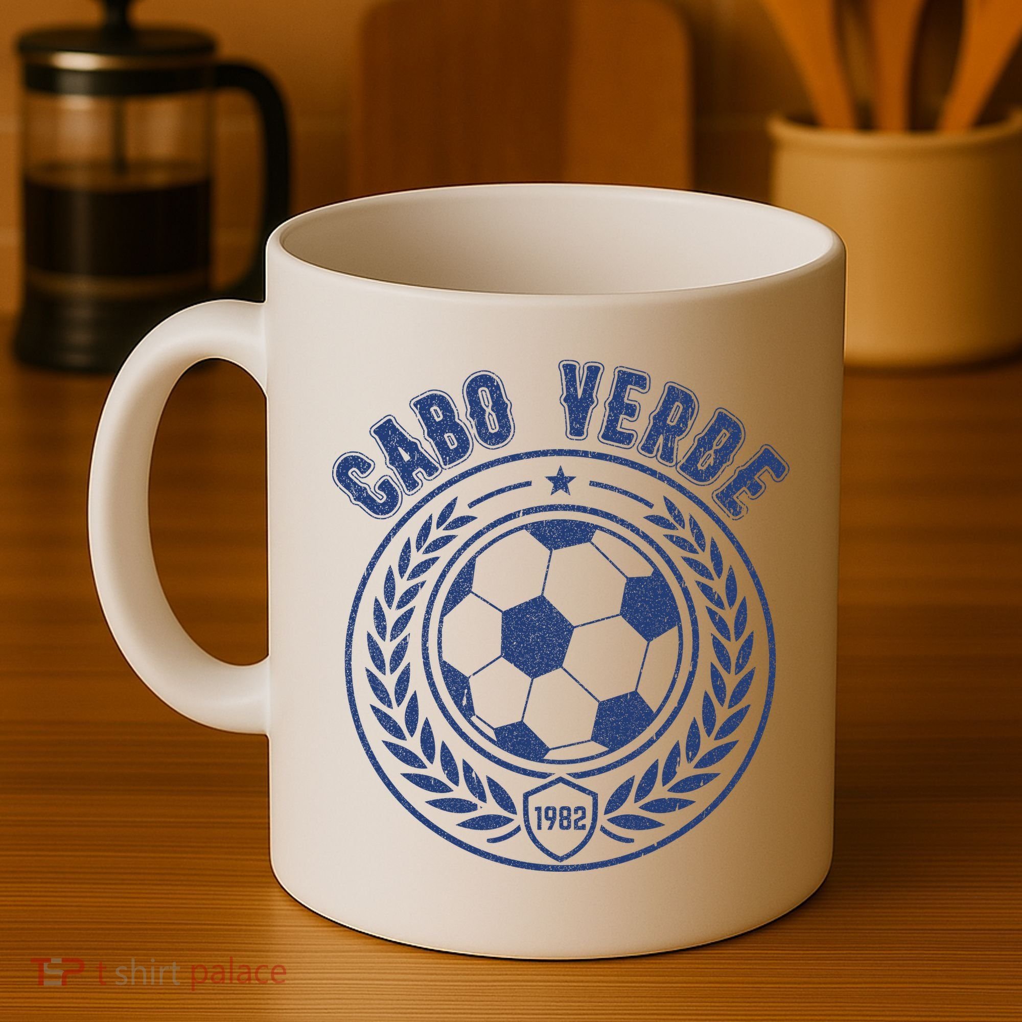 Cabo Verde Futbol Soccer Country Team Fan Coffee Mug