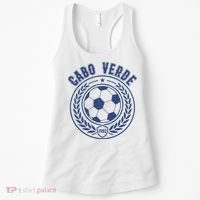 Cabo Verde Futbol Soccer Country Team Fan Women's Tank Top thumb 0