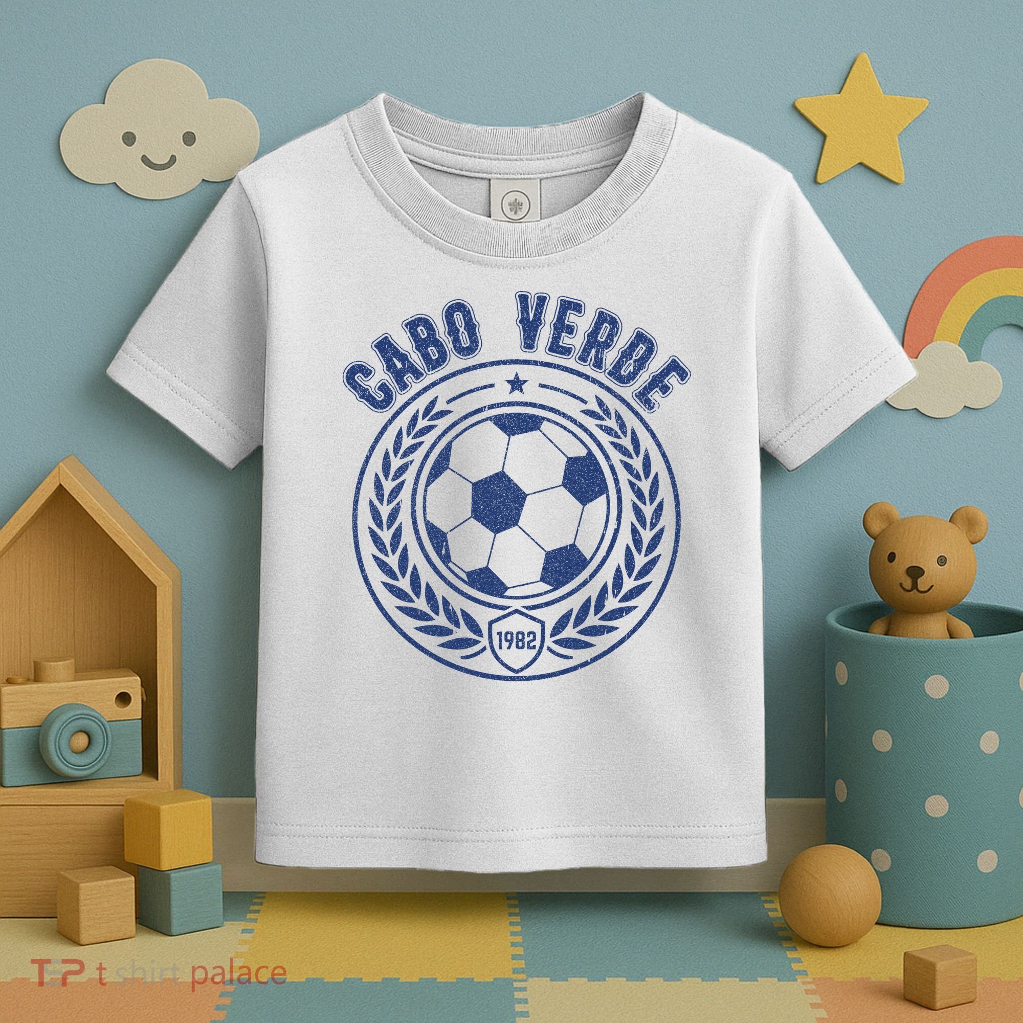 Cabo Verde Futbol Soccer Country Team Fan Toddler T-Shirt