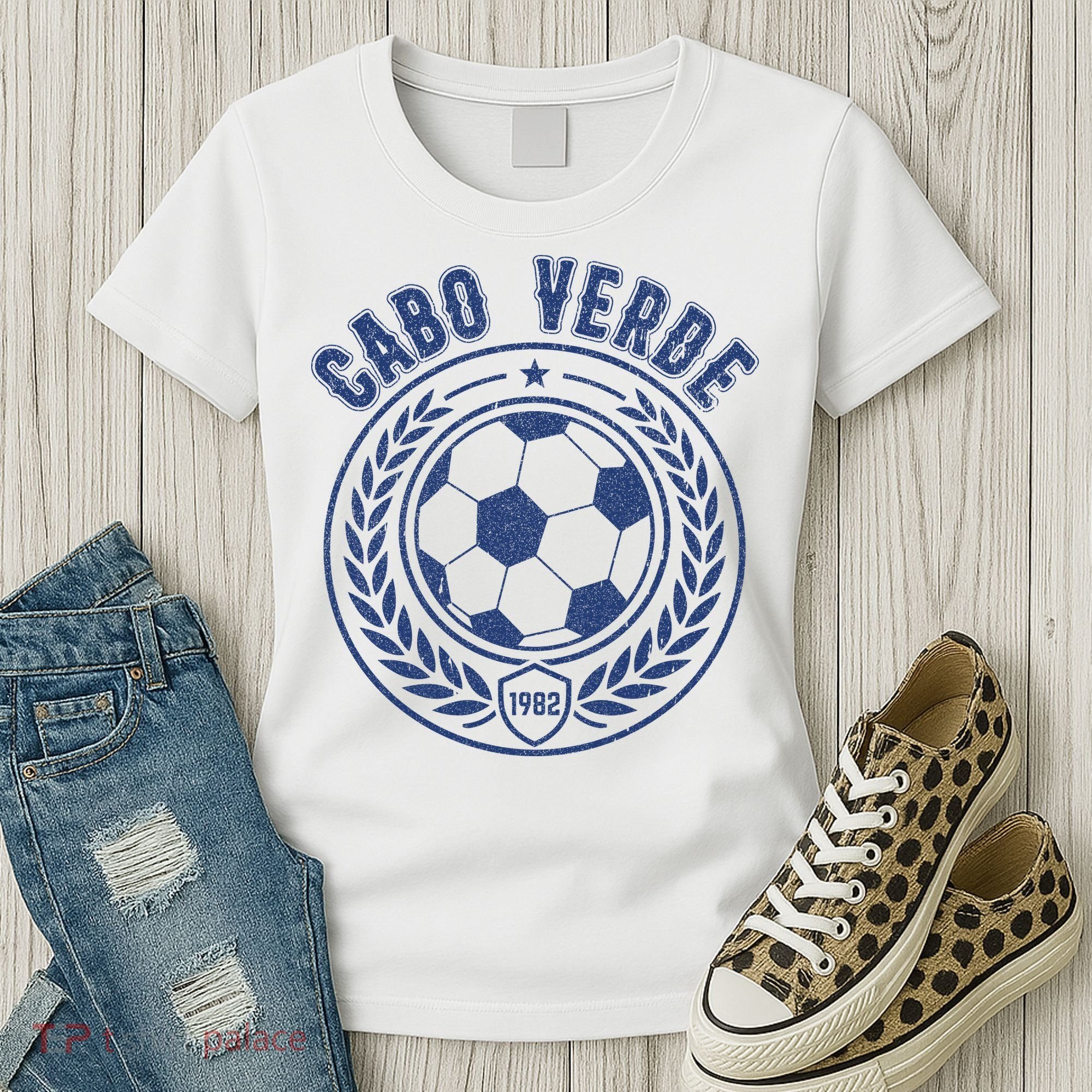 Cabo Verde Futbol Soccer Country Team Fan Women's T-Shirt