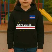 Cape Verde Flag National Pride Kids Hoodie thumb 3