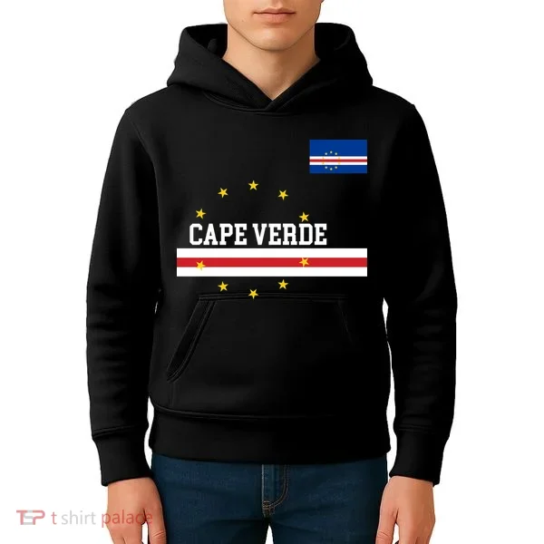 Cape Verde Flag National Pride Kids Hoodie