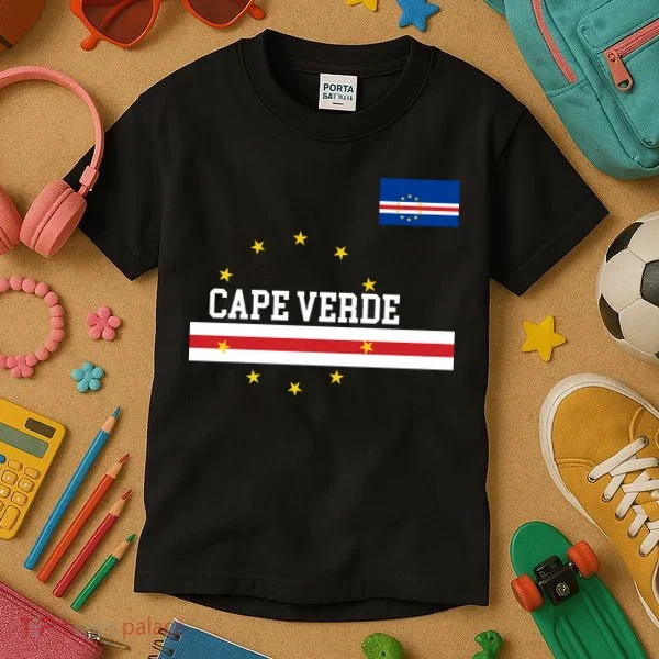 Cape Verde Flag National Pride Kids T-Shirt