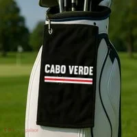 Cabo Verde Flag National Pride Golf Towel thumb 2