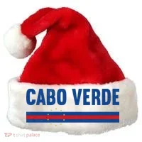 Cabo Verde Flag National Pride Santa Hat thumb 0