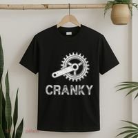 Cranky Vintage Funny Bicycle Lovers Cycling Cranky T-Shirt thumb 2