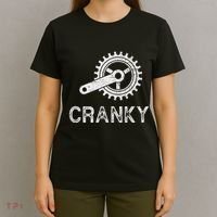 Cranky Vintage Funny Bicycle Lovers Cycling Cranky T-Shirt thumb 4