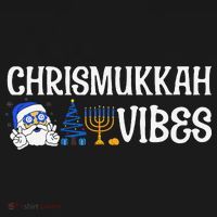 Chrismukkah Vibes Funny Santa Hanukkah Jewish Chanukah Ornament thumb 1