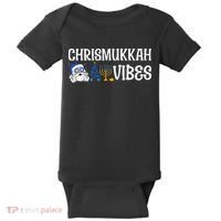 Chrismukkah Vibes Funny Santa Hanukkah Jewish Chanukah Baby Bodysuit thumb 0