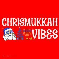 Chrismukkah Vibes Funny Santa Hanukkah Jewish Chanukah Santa Hat thumb 1