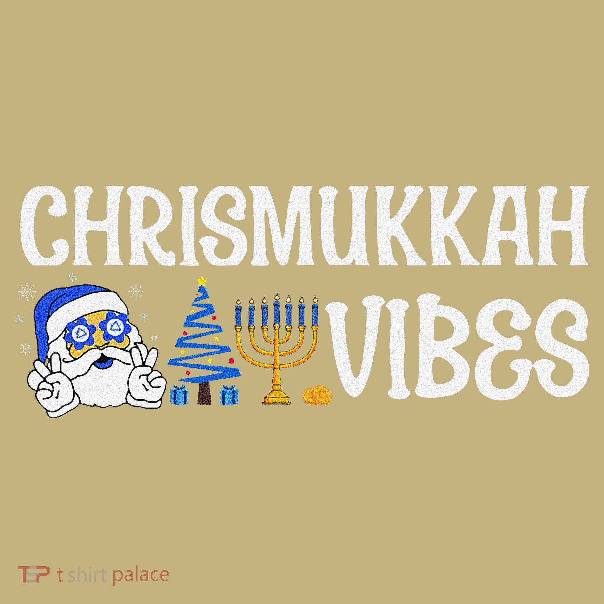 Chrismukkah Vibes Funny Santa Hanukkah Jewish Chanukah Sweatshirt