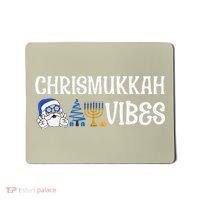 Chrismukkah Vibes Funny Santa Hanukkah Jewish Chanukah Mousepad thumb 0