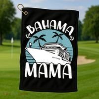 Cruising Vacation Family Trip Bahama Mama Golf Towel thumb 1