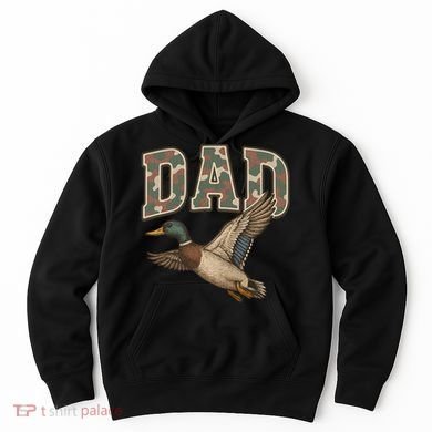 Camouflage Varsity Father's Day Dad Duck Hunting Hoodie