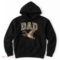 Camouflage Varsity Father's Day Dad Duck Hunting Hoodie thumb 0