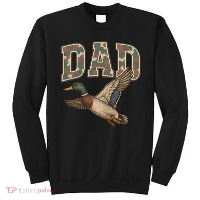 Camouflage Varsity Father's Day Dad Duck Hunting Sweatshirt