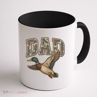Camouflage Varsity Father's Day Dad Duck Hunting Coffee Mug thumb 1
