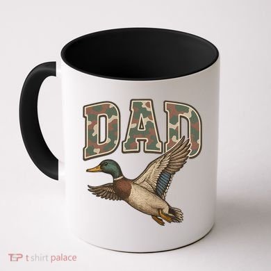 Camouflage Varsity Father's Day Dad Duck Hunting Coffee Mug