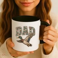 Camouflage Varsity Father's Day Dad Duck Hunting Coffee Mug thumb 3