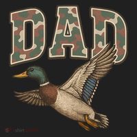 Camouflage Varsity Father's Day Dad Duck Hunting Beanie thumb 2