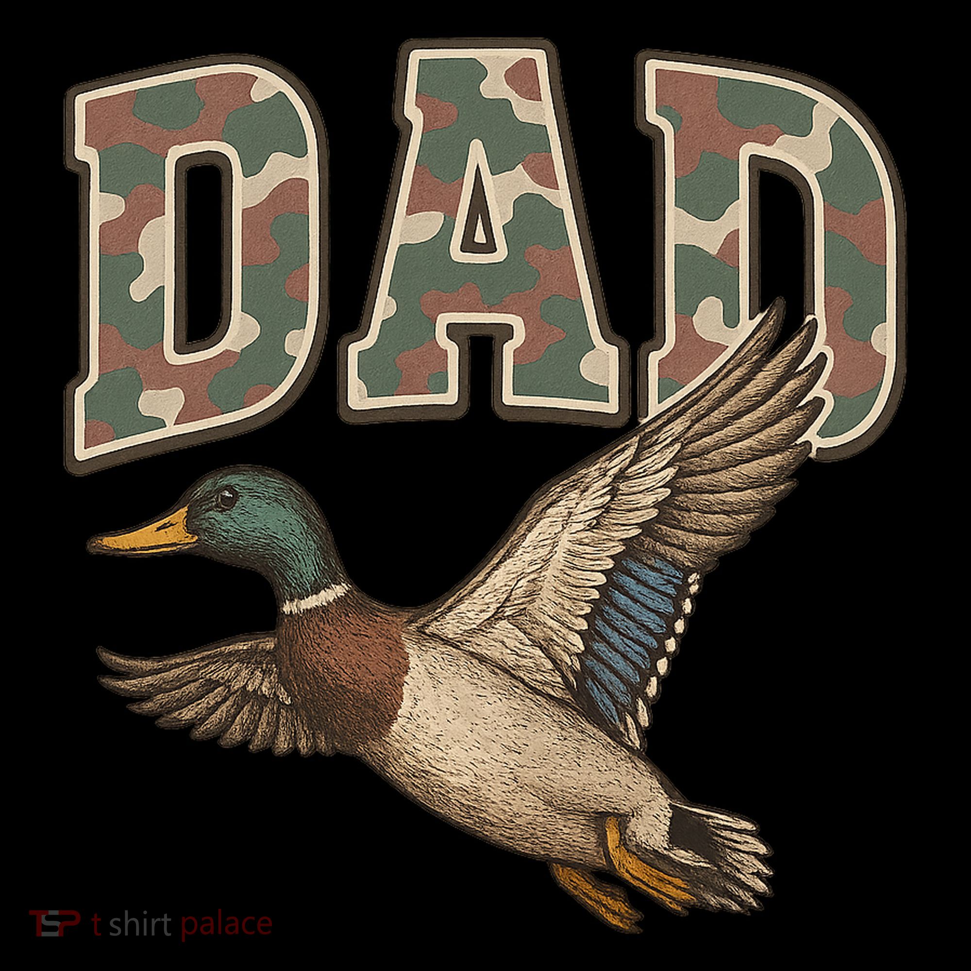 Camouflage Varsity Father's Day Dad Duck Hunting Ornament