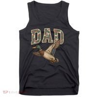 Camouflage Varsity Father's Day Dad Duck Hunting Tank Top thumb 0