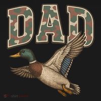 Camouflage Varsity Father's Day Dad Duck Hunting Tank Top thumb 6