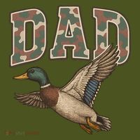 Camouflage Varsity Father's Day Dad Duck Hunting T-Shirt thumb 7