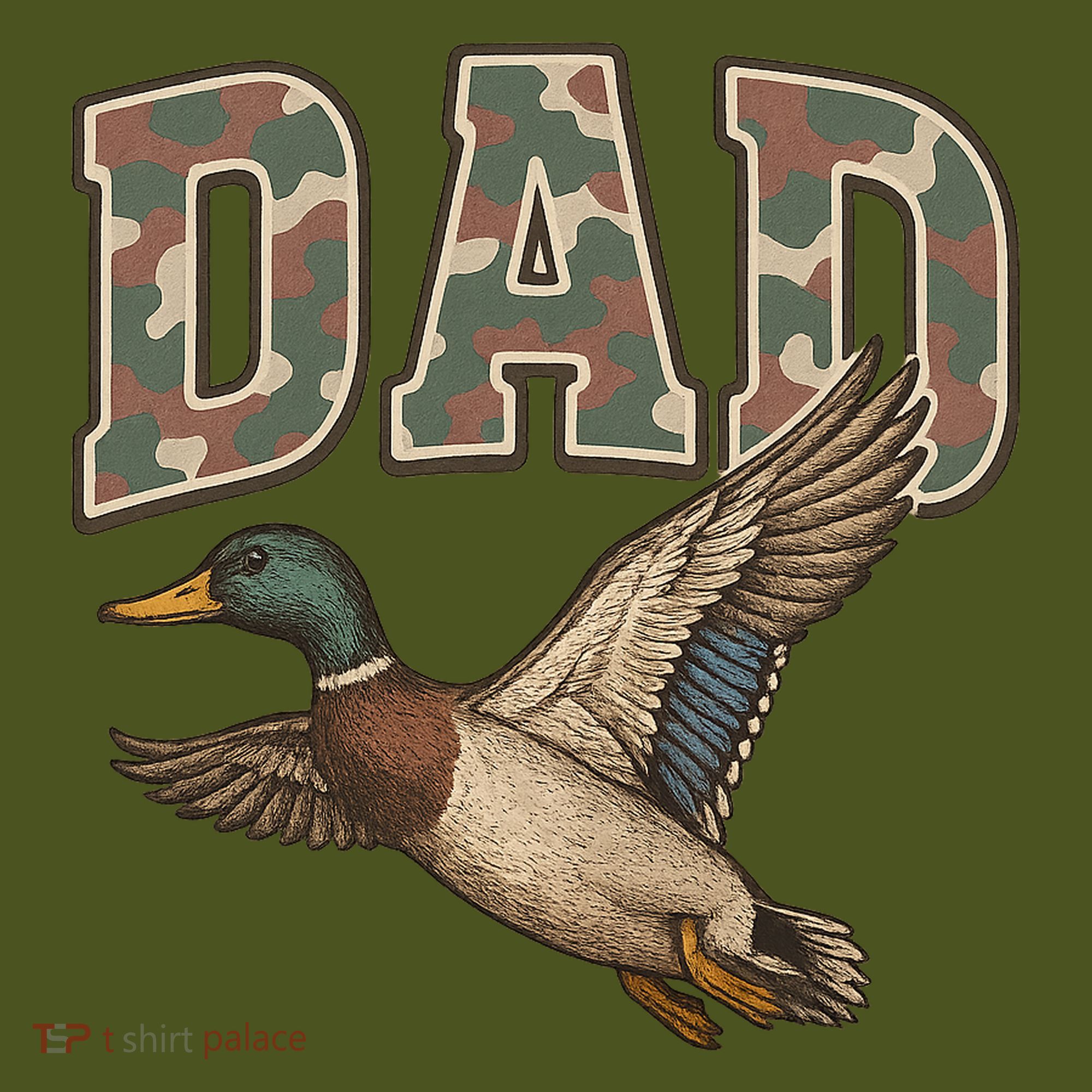 Camouflage Varsity Father's Day Dad Duck Hunting Mousepad