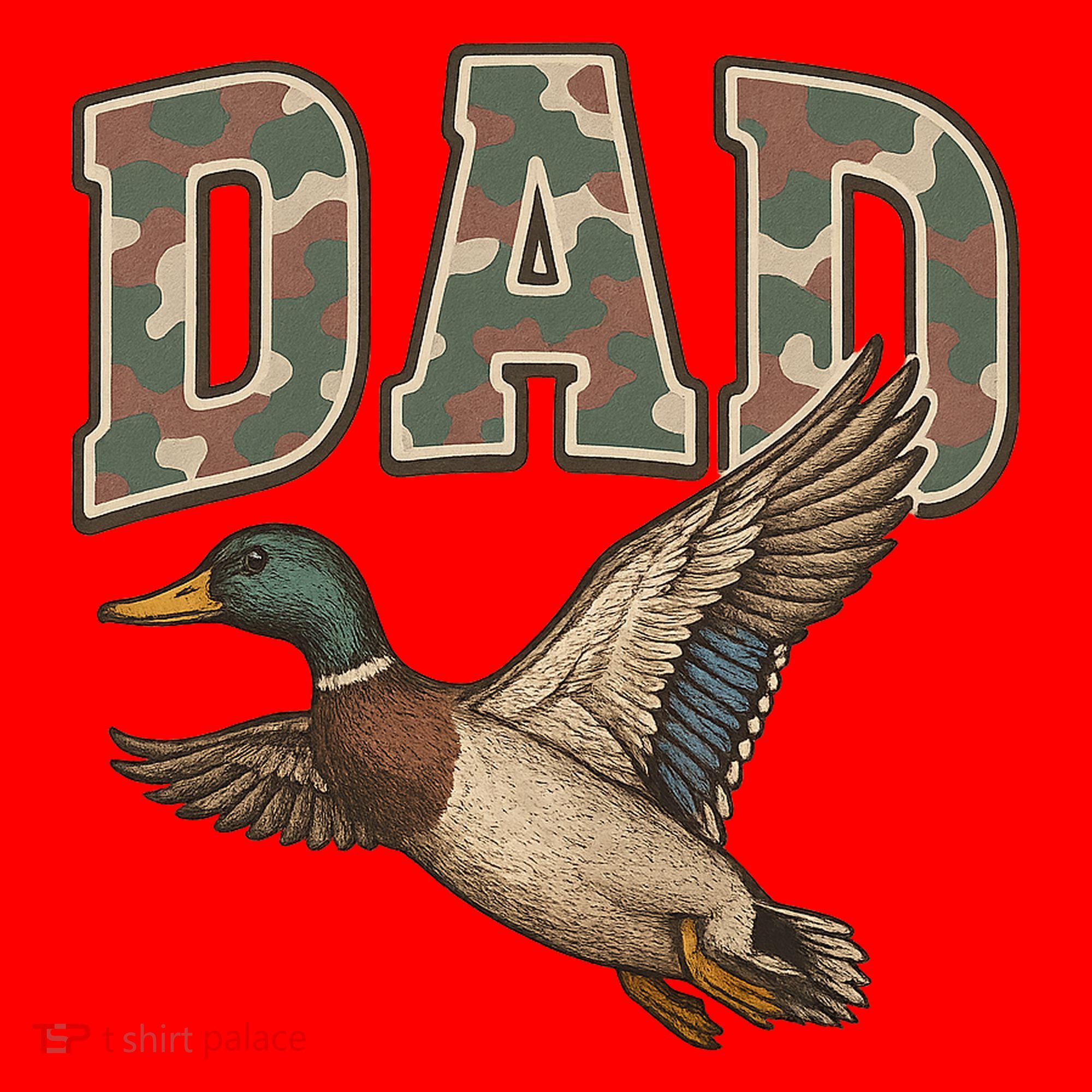 Camouflage Varsity Father's Day Dad Duck Hunting Santa Hat