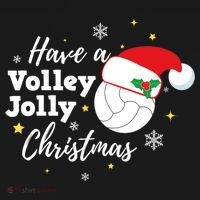 Christmas Volleyball Gift Have A Volley Jolly Christmas Santa Hat Women's Tank Top thumb 5