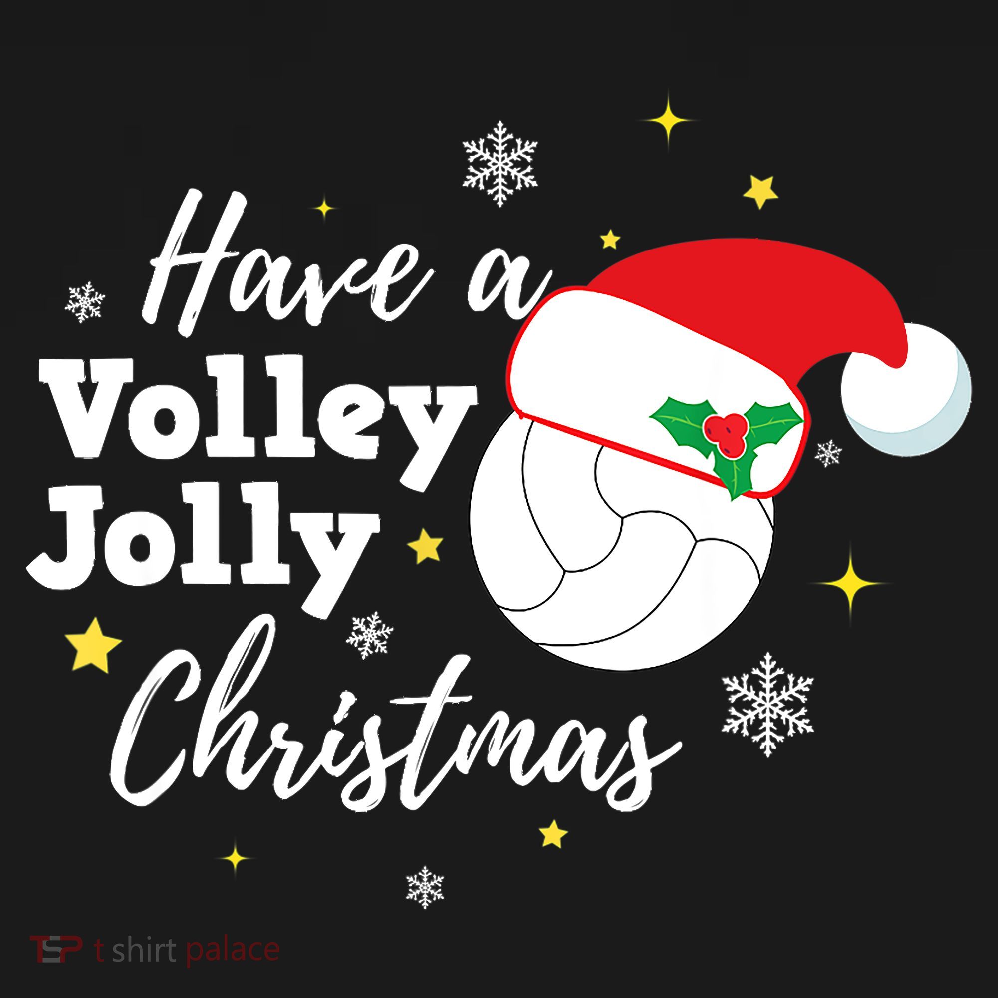 Christmas Volleyball Gift Have A Volley Jolly Christmas Santa Hat Women's Tank Top