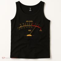 Cool Vintage Gold DB Level VU Meter Music Bass Lover Tank Top thumb 2