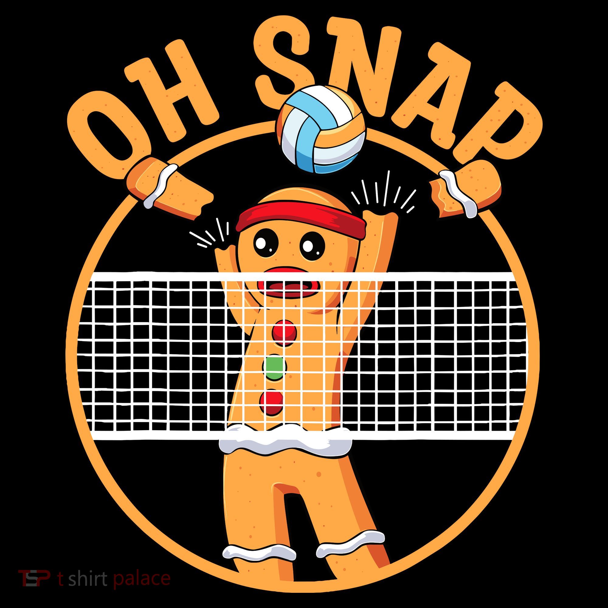 Christmas Volleyball Gingerbread Man Blocker Oh Snap Coffee Mug
