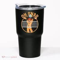 Christmas Volleyball Gingerbread Man Blocker Oh Snap Tumbler thumb 0