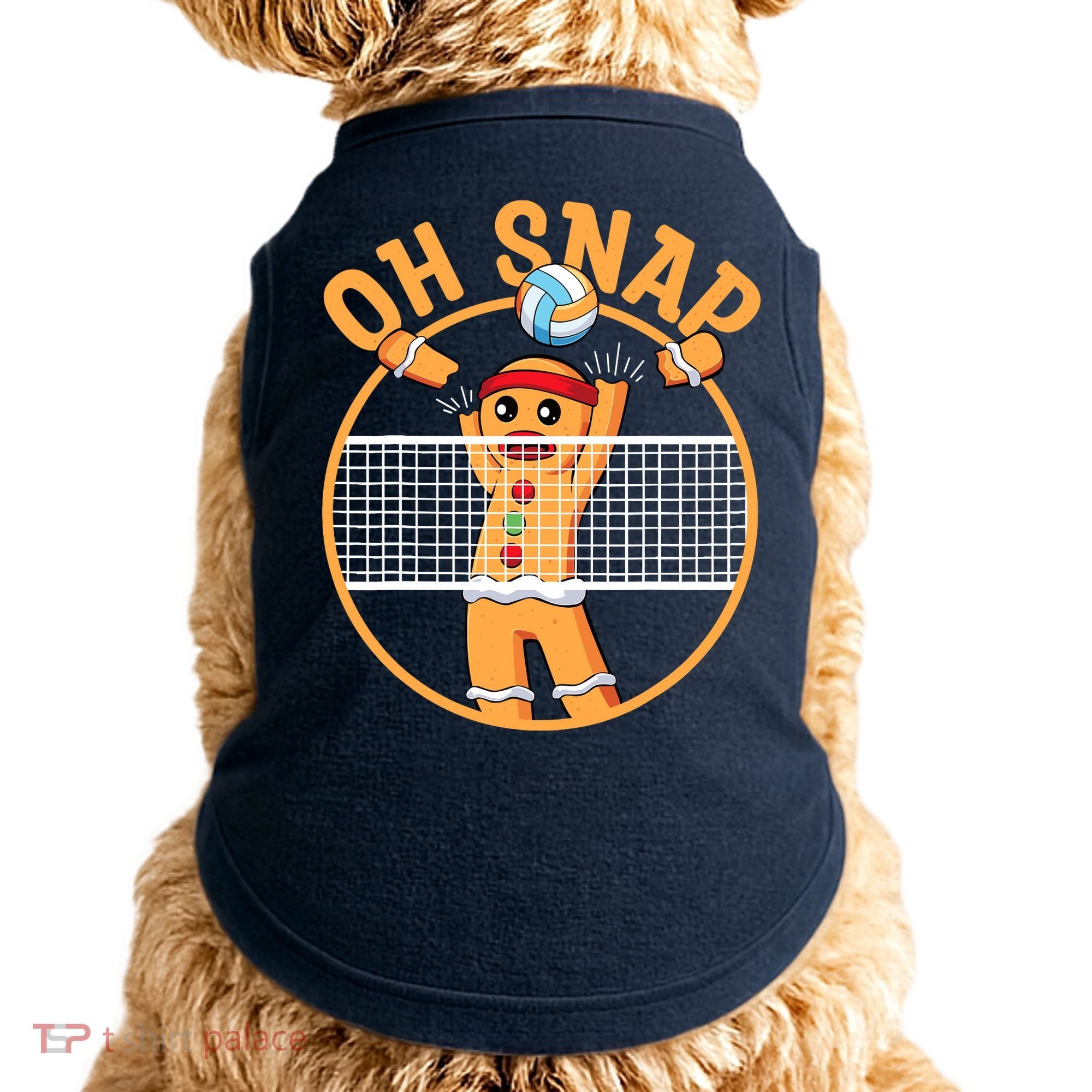 Christmas Volleyball Gingerbread Man Blocker Oh Snap Doggie Tank