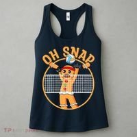 Christmas Volleyball Gingerbread Man Blocker Oh Snap Women's Tank Top thumb 3