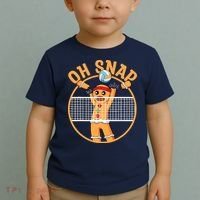 Christmas Volleyball Gingerbread Man Blocker Oh Snap Toddler T-Shirt thumb 2