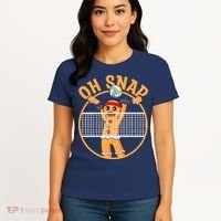 Christmas Volleyball Gingerbread Man Blocker Oh Snap Women's T-Shirt thumb 4