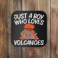 Cool Volcano Gift For Lava Magma Eruption Geology Coaster thumb 0