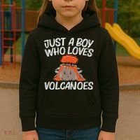 Cool Volcano Gift For Lava Magma Eruption Geology Kids Hoodie thumb 3