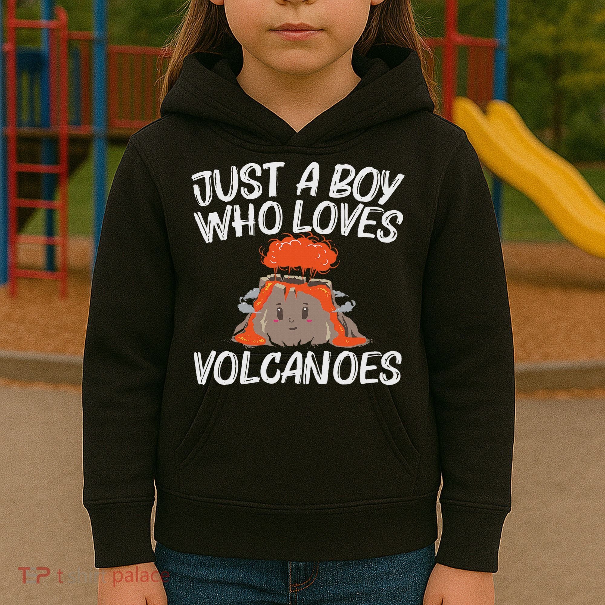 Cool Volcano Gift For Lava Magma Eruption Geology Kids Hoodie